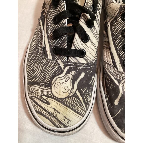 Vans x Moma Unisex Lace-up Sneakers The Scream by Edward Munch Size W6.5 M5 - Picture 5 of 15
